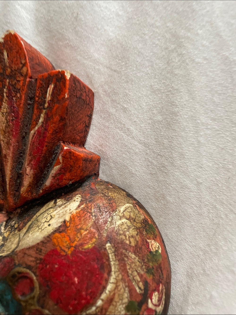 Mexican Sacred Heart  religious art - Picture 7 of 13